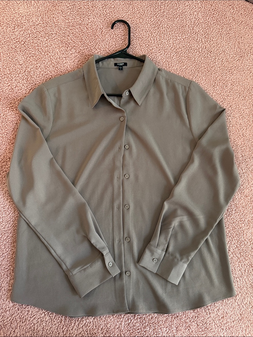 Express Portifino Button up - Beige/Light Brown